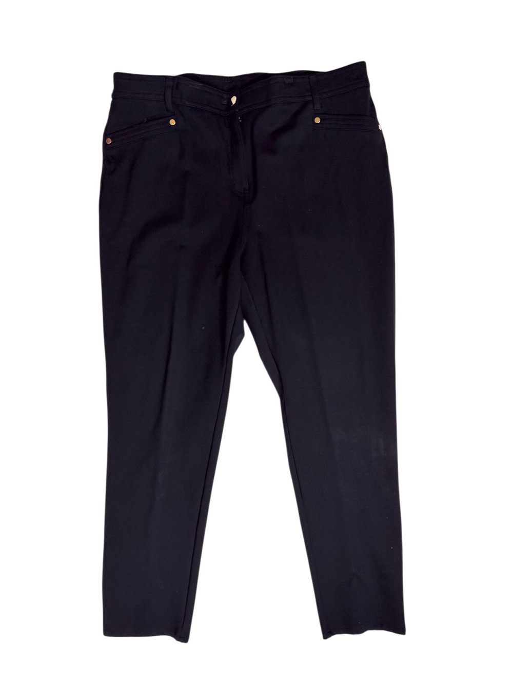 Chico’s So Slimming rayon nylon spandex black pants women’s size 12